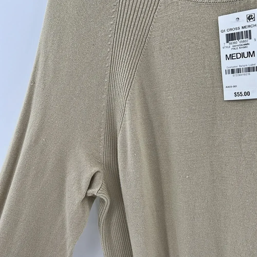 Alfani Men's Knit Sweater - Pale Khaki - Medium - New with tags